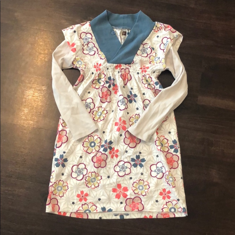 Tea Collection Long Sleeve Floral Dress